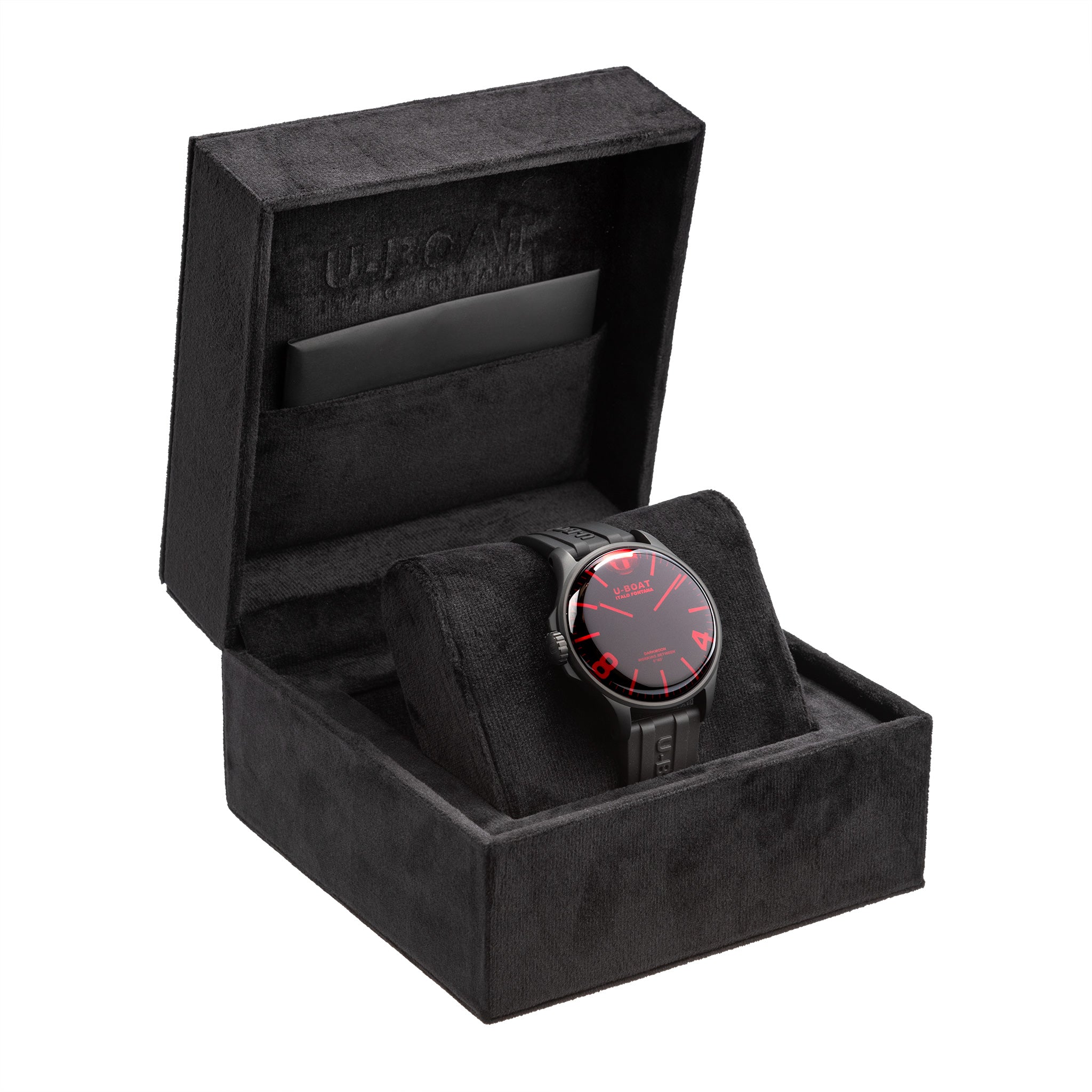 Analogue Watch - U-Boat 8466/B Men's Black Darkmoon IPB/A Watch