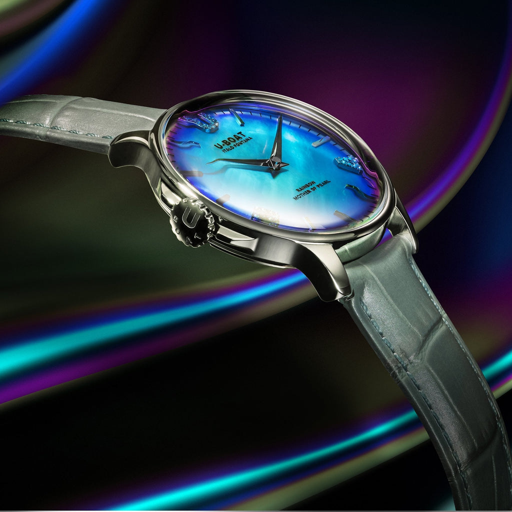 Analogue Watch - U-Boat 8474 Ladies Turquoise Rainbow Watch
