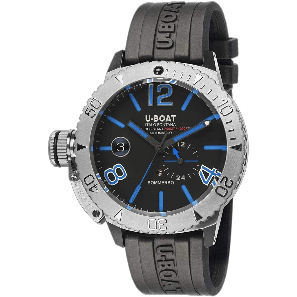 Analogue Watch - U-Boat 9014 Men's Black Sommerso Watch