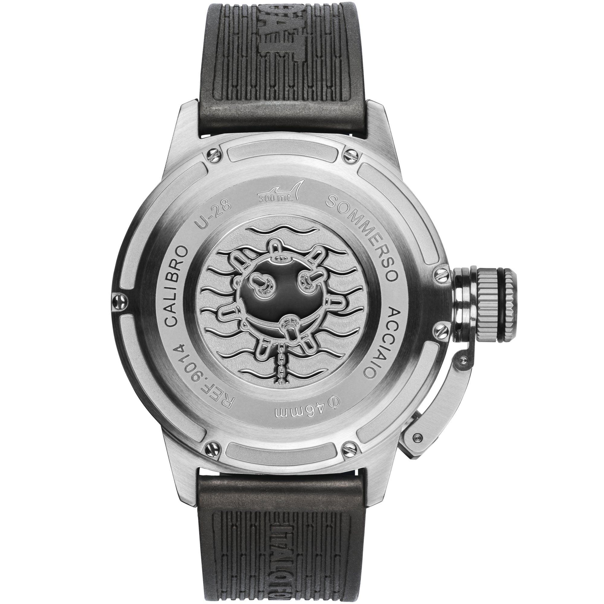 Analogue Watch - U-Boat 9014 Men's Black Sommerso Watch