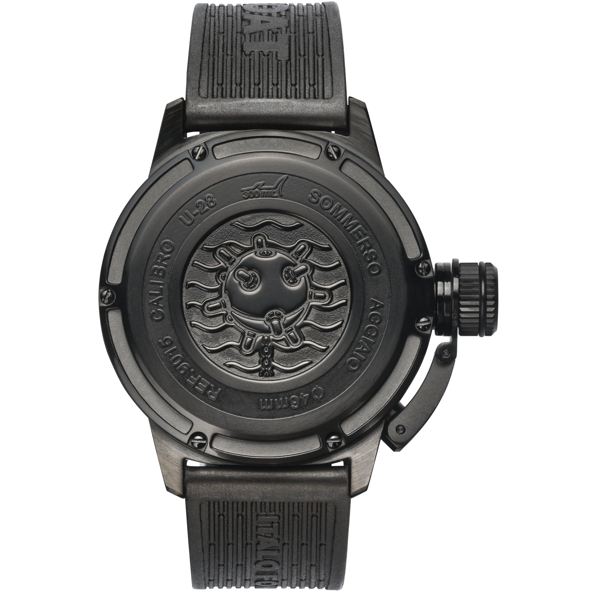 Analogue Watch - U-Boat 9015 Men's Black Sommerso Watch