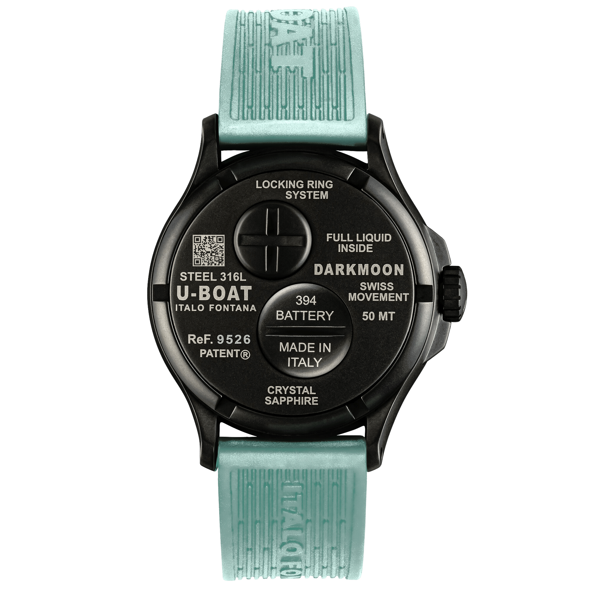Analogue Watch - U-Boat Capsoil Darkmoon Men's Aquamarine Watch 9526