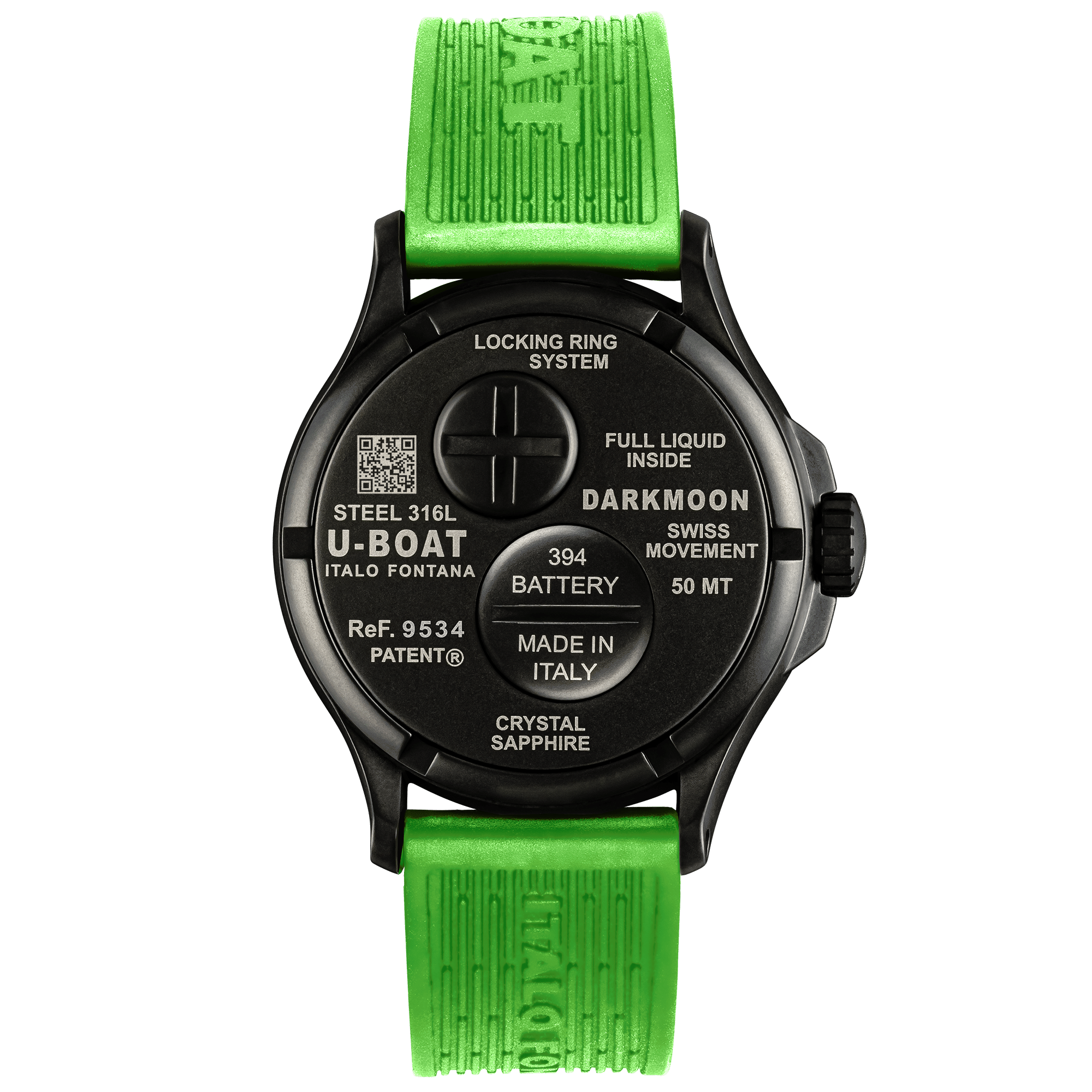 Analogue Watch - U-Boat Capsoil Darkmoon Men's Green Watch 9534