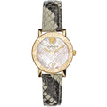 Analogue Watch - Versace Greca Glass Ladies Black Watch VEU300121