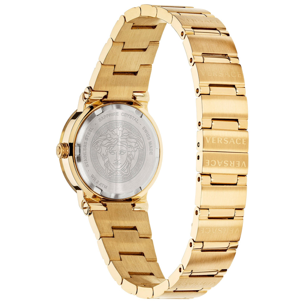 Analogue Watch - Versace Greca Logo Ladies Gold Watch VEZ100521