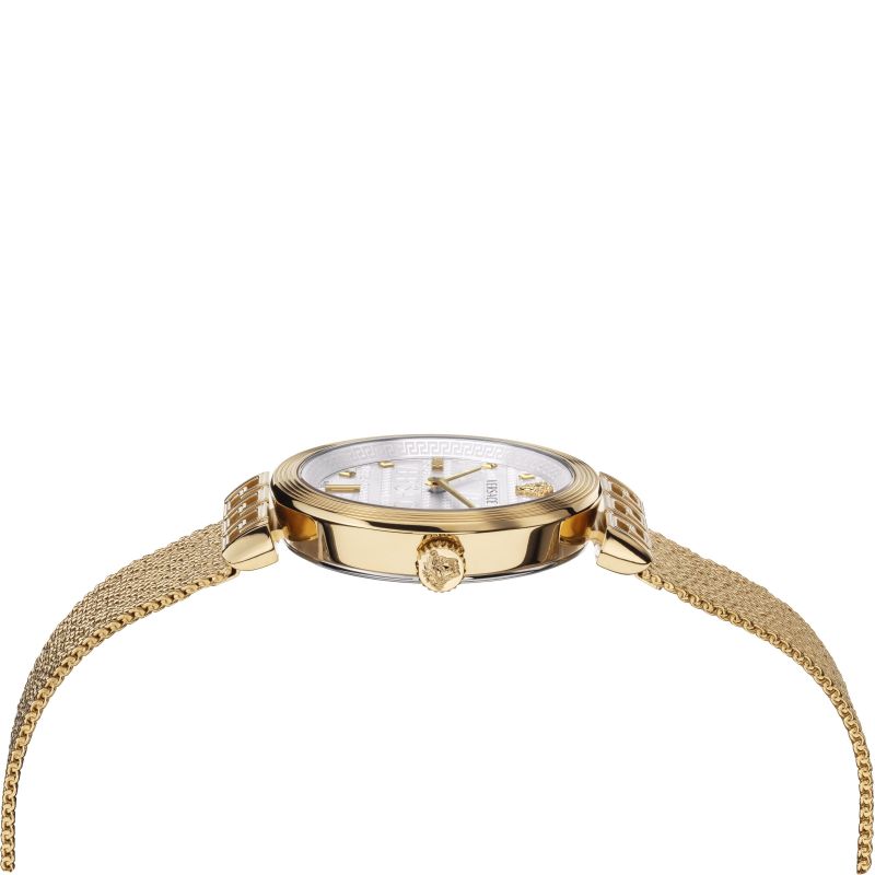 Analogue Watch - Versace Meander Ladies Gold Watch VELW00820