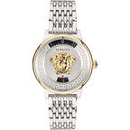 Analogue Watch - Versace Medusa Icon Ladies Silver Watch VEZ200321