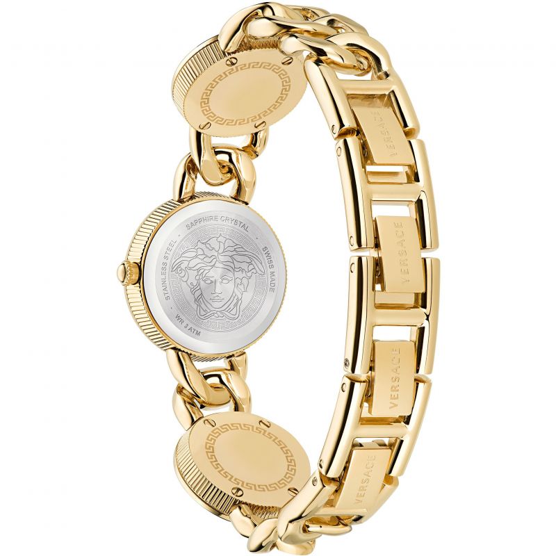 Analogue Watch - Versace Stud Icon Ladies Gold Watch VE3C00222