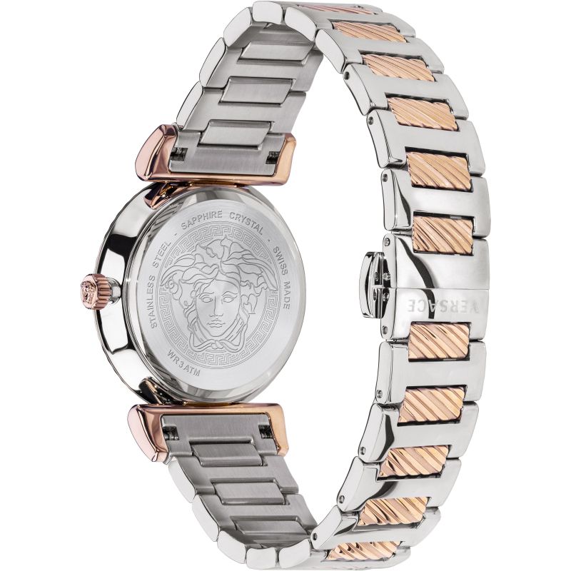 Analogue Watch - Versace V-Motif Ladies Rose Gold Watch VERE02020