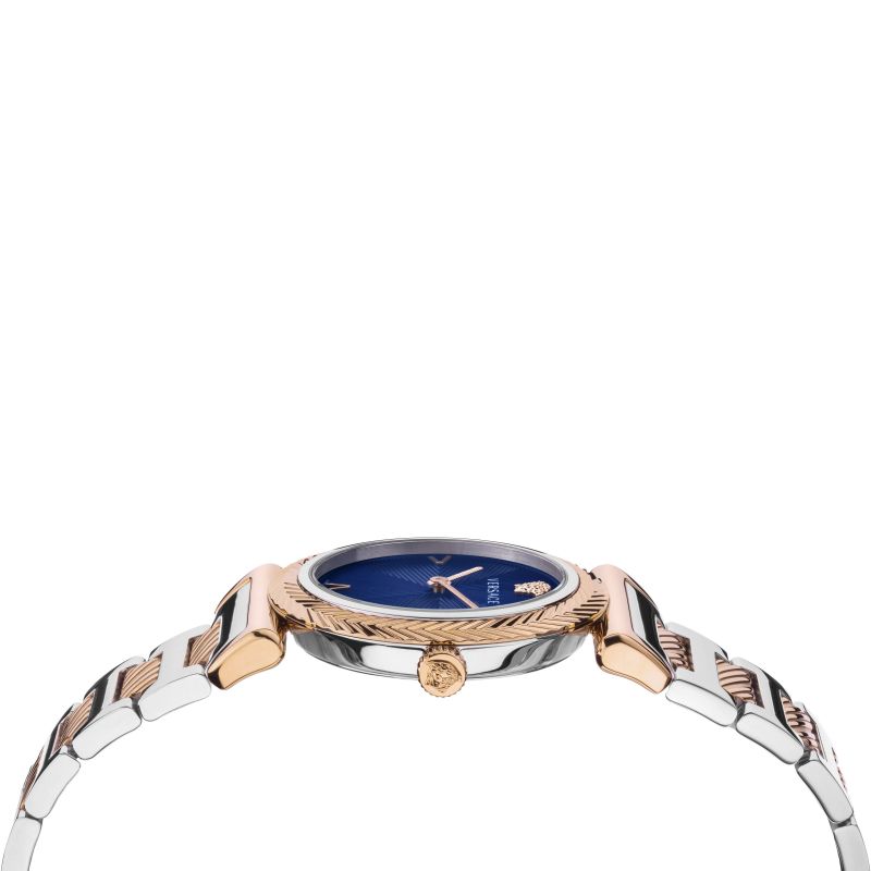 Analogue Watch - Versace V-Motif Ladies Rose Gold Watch VERE02020