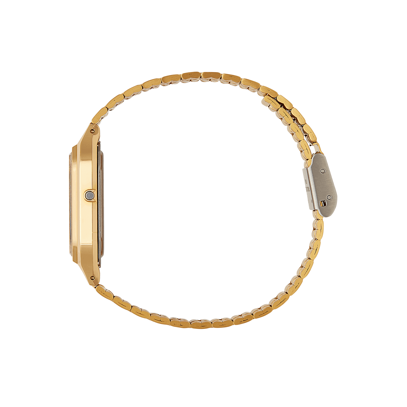 Casio Watch Vintage Retro Dual Time Gold