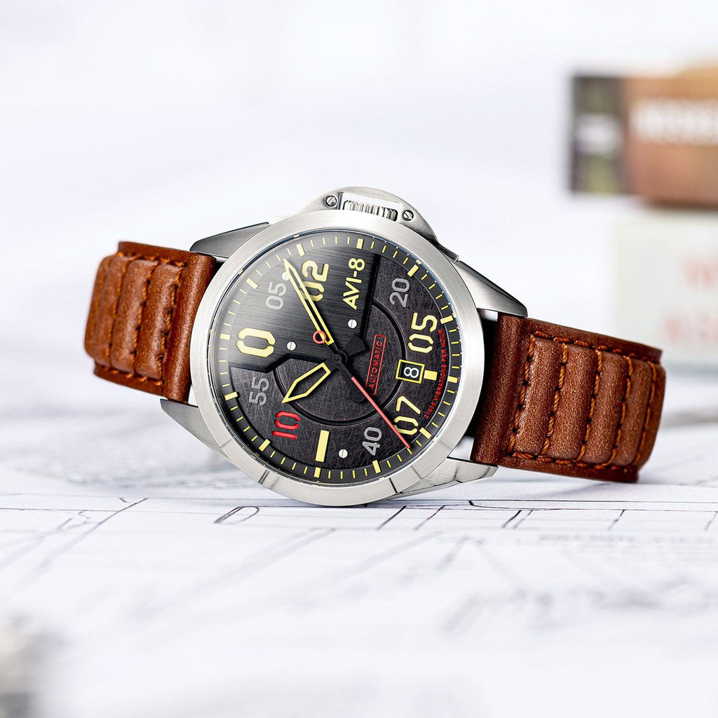Automatic Watch - AVI-8 Hitchcock Automatic Meadow Brook Watch AV-4086-01