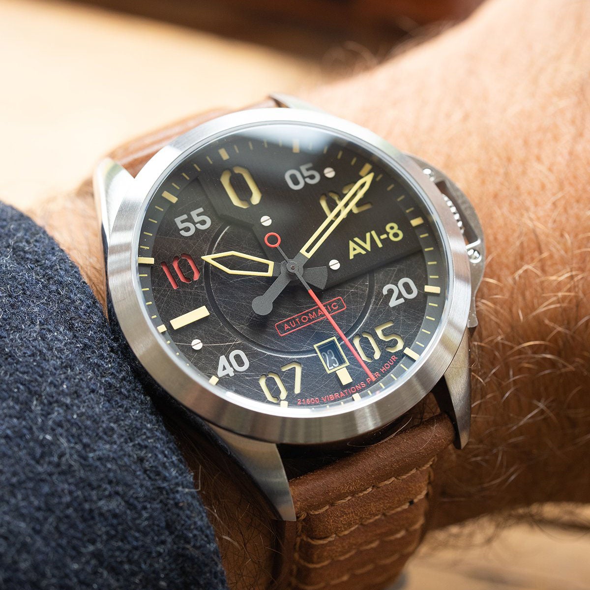 Automatic Watch - AVI-8 Hitchcock Automatic Meadow Brook Watch AV-4086-01