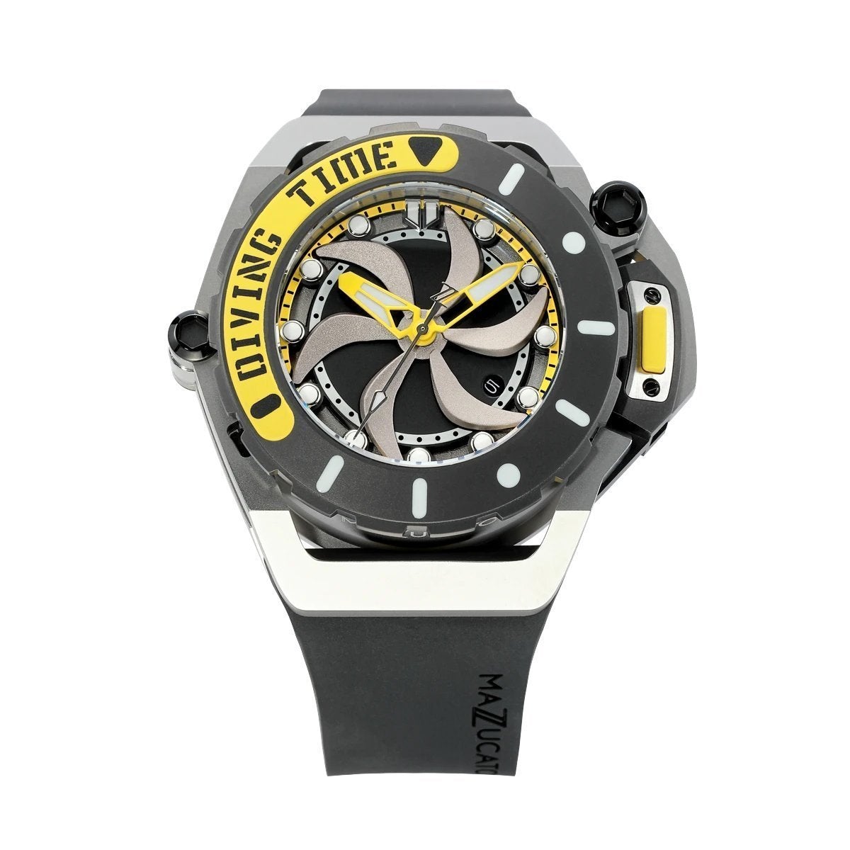 Automatic Watch - Mazzucato Black Rim Scuba Automatic Watch SUB01-BK115