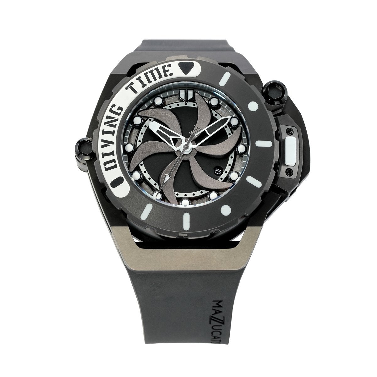 Automatic Watch - Mazzucato Black Rim Scuba Automatic Watch SUB02-BKCG9