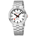 Automatic Watch - Mondaine Original Automatic Men's White Watch MST.4161B.SJ