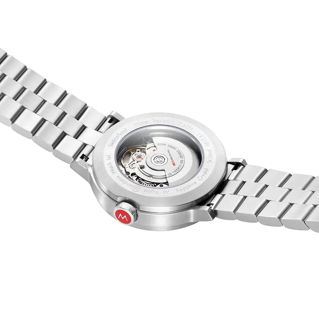 Automatic Watch - Mondaine Original Automatic Men's White Watch MST.4161B.SJ