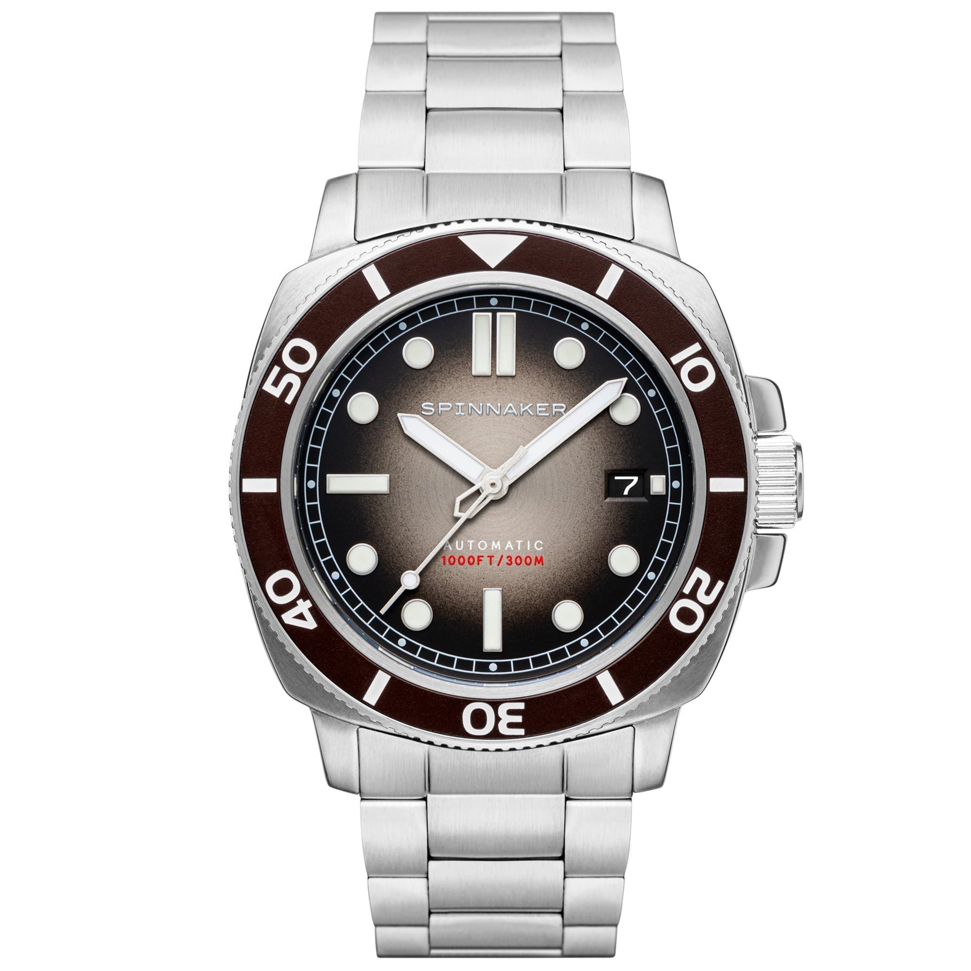 Automatic Watch - Spinnaker Harvest Brown Hull Diver Automatic Watch SP-5088-44