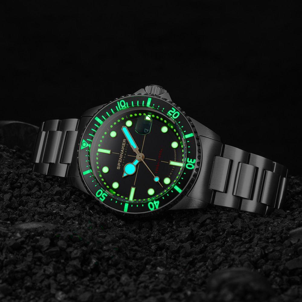 Automatic Watch - Spinnaker Men's Black Tesei Mille Metri Watch SP-5090-11