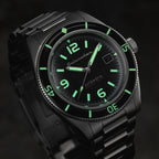Automatic Watch - Spinnaker Men's Midnight Black Fleuss Watch SP-5055-44