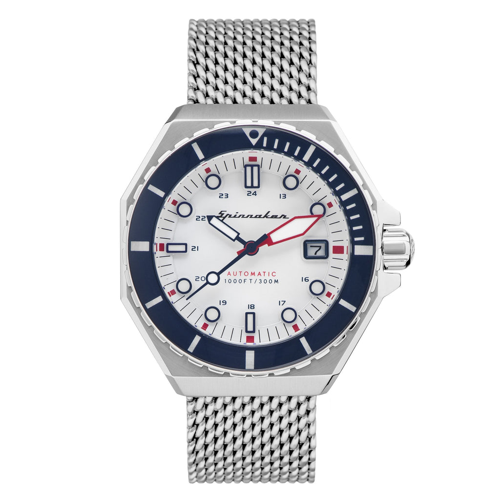 Automatic Watch - Spinnaker Men's White Dumas Watch SP-5081-33