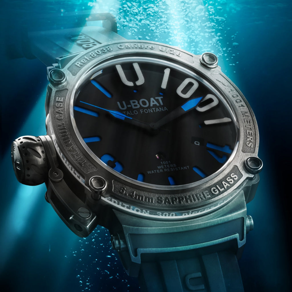 Automatic Watch - U-Boat 8038 Men's Black Classico Watch