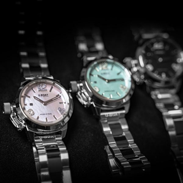 Automatic Watch - U-Boat 8898 Classico 30 Pink Mother Of Pearl Ladies Watch