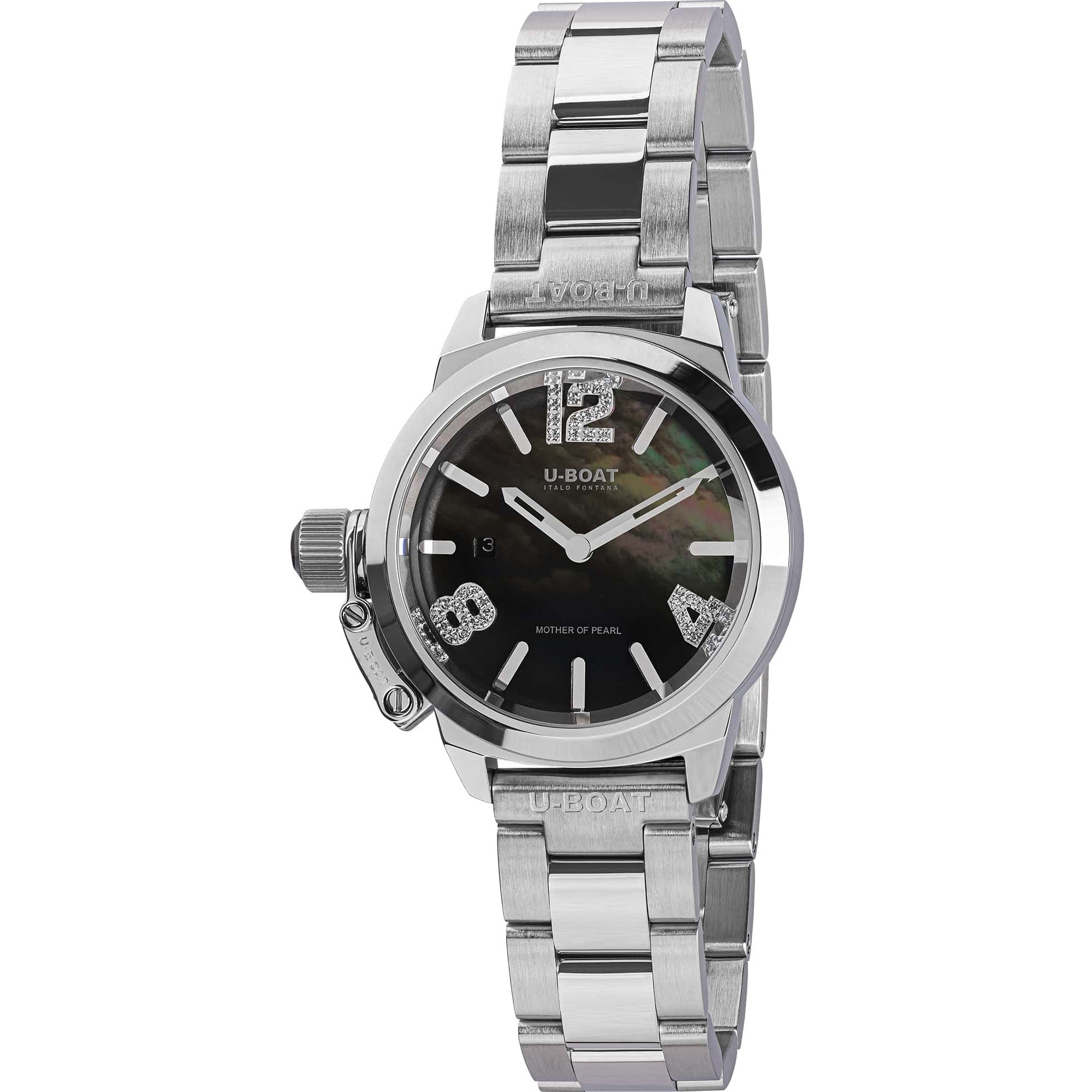 Automatic Watch - U-Boat 8899 Classico 30 Turquoise Mother Of Pearl Ladies Watch
