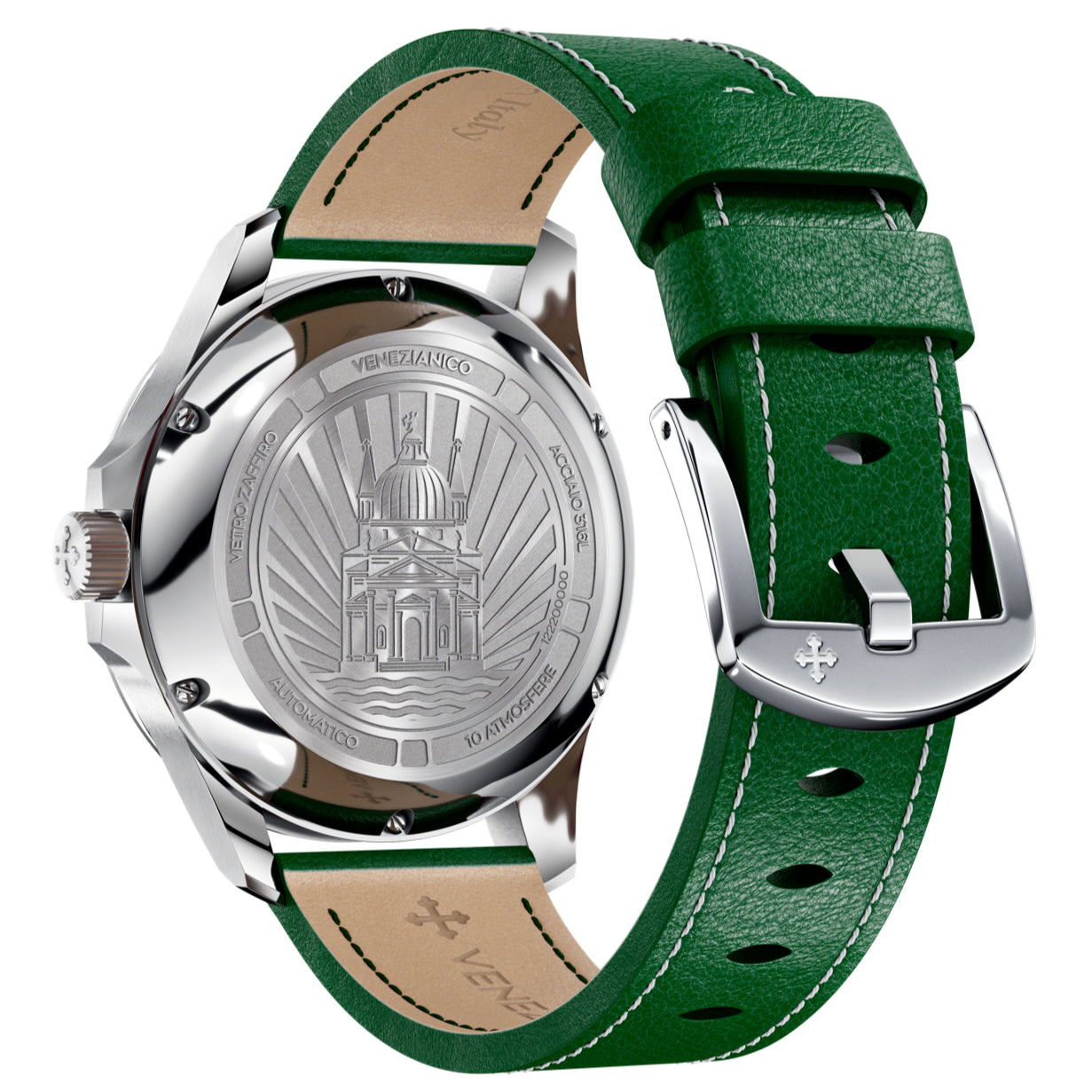 Automatic Watch - Venezianico 1221501 Redentore 40 Men's Green Watch