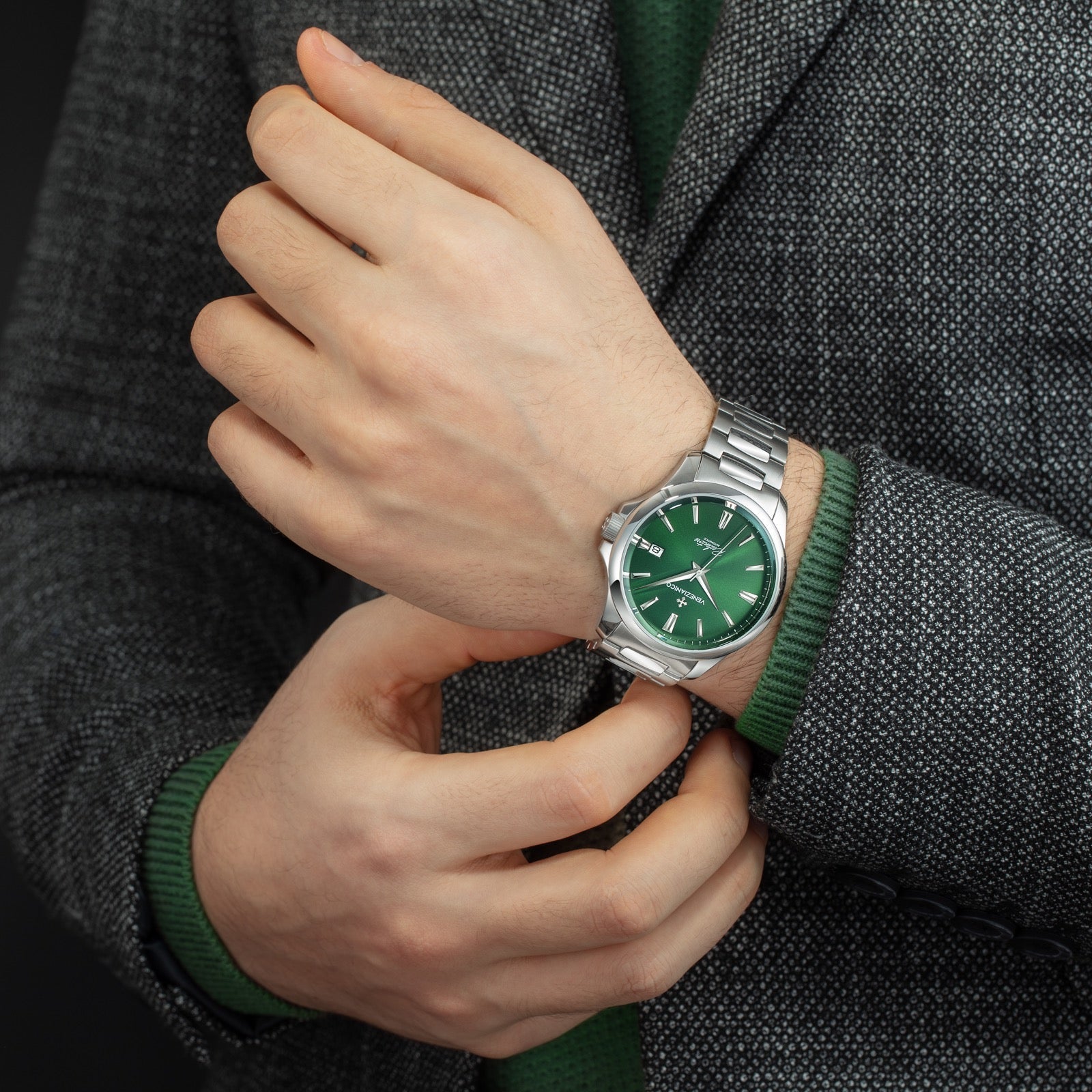 Automatic Watch - Venezianico 1221501C Redentore 40 Men's Green Watch