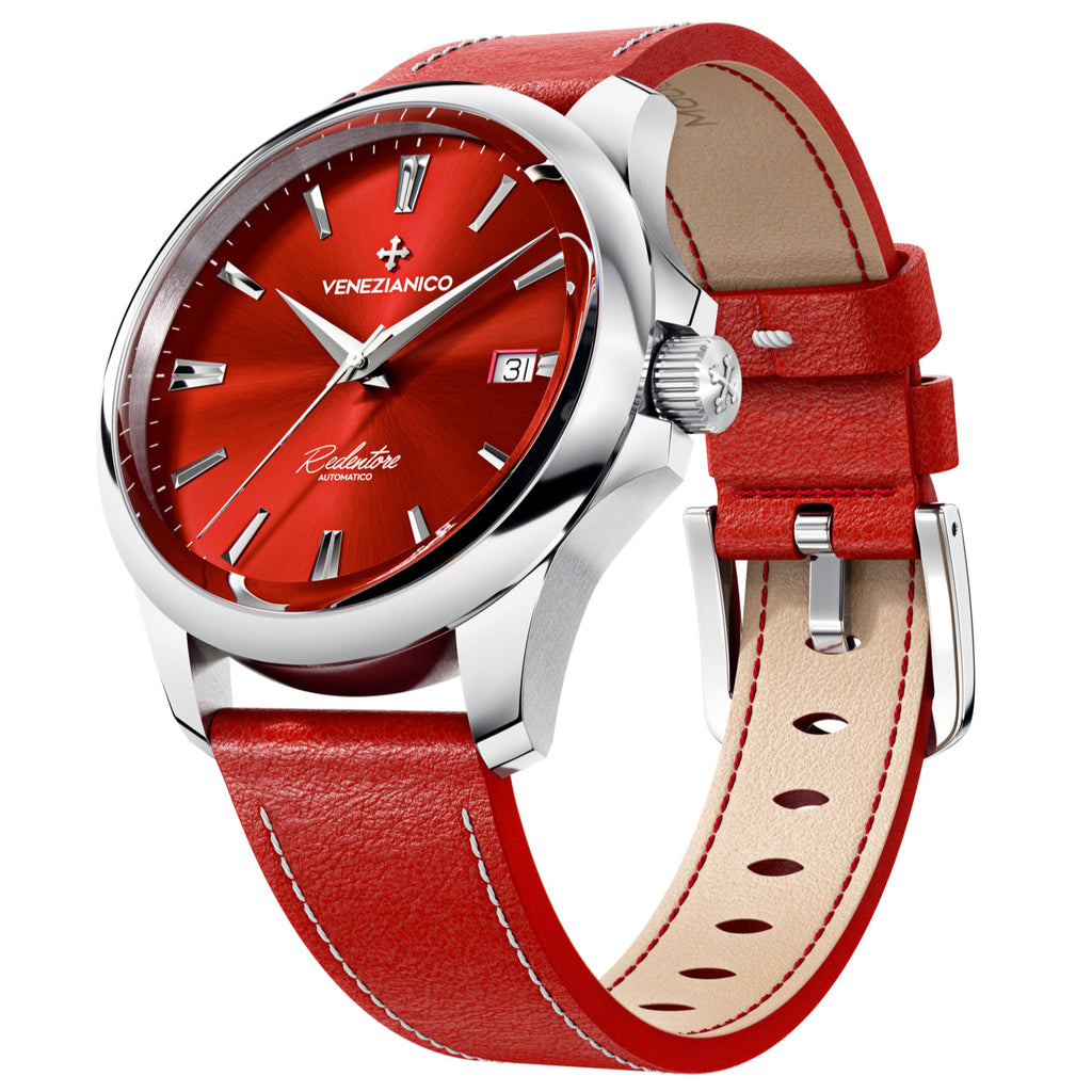 Automatic Watch - Venezianico 1221503 Redentore 40 Men's Red Watch