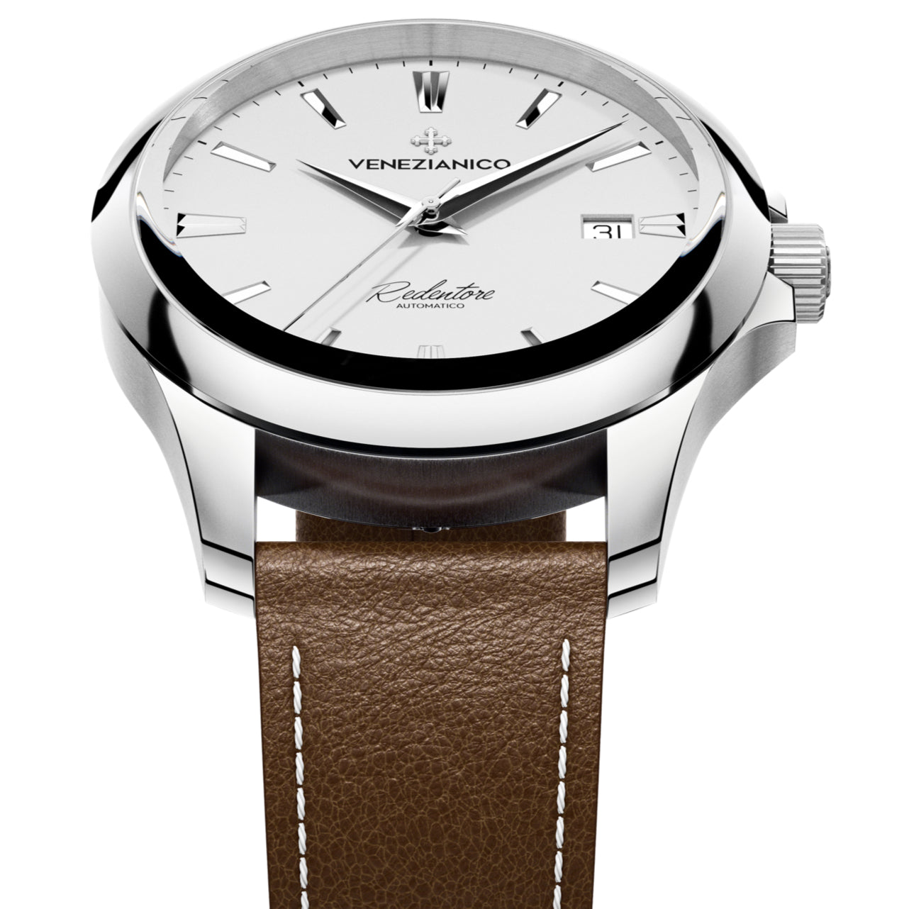 Automatic Watch - Venezianico 1221505 Redentore 40 Men's White Watch