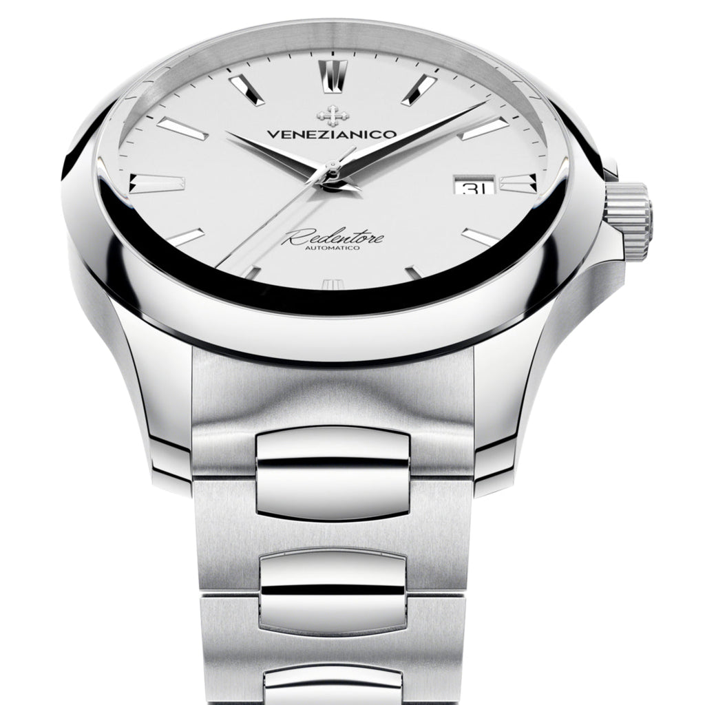Automatic Watch - Venezianico 1221505C Redentore 40 Men's Silver Watch