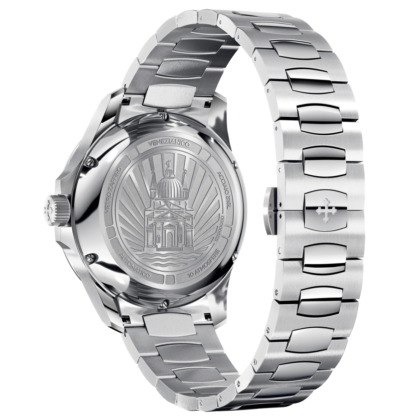 Automatic Watch - Venezianico 1221505C Redentore 40 Men's Silver Watch