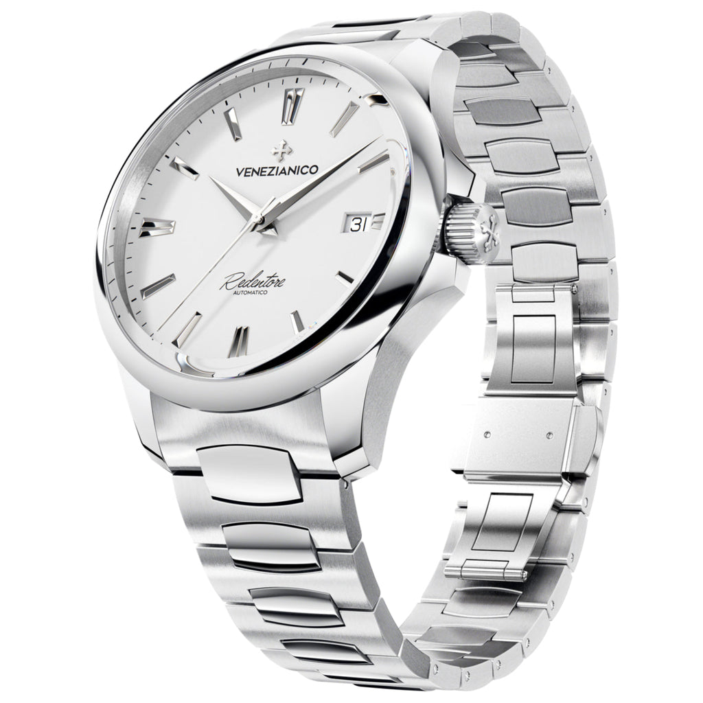 Automatic Watch - Venezianico 1221505C Redentore 40 Men's Silver Watch