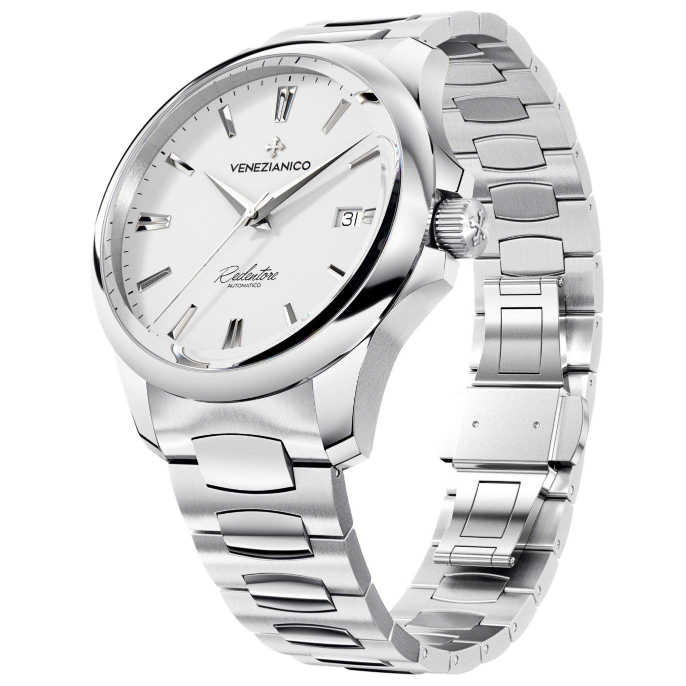 Automatic Watch - Venezianico 1221505C Redentore 40 Men's Silver Watch