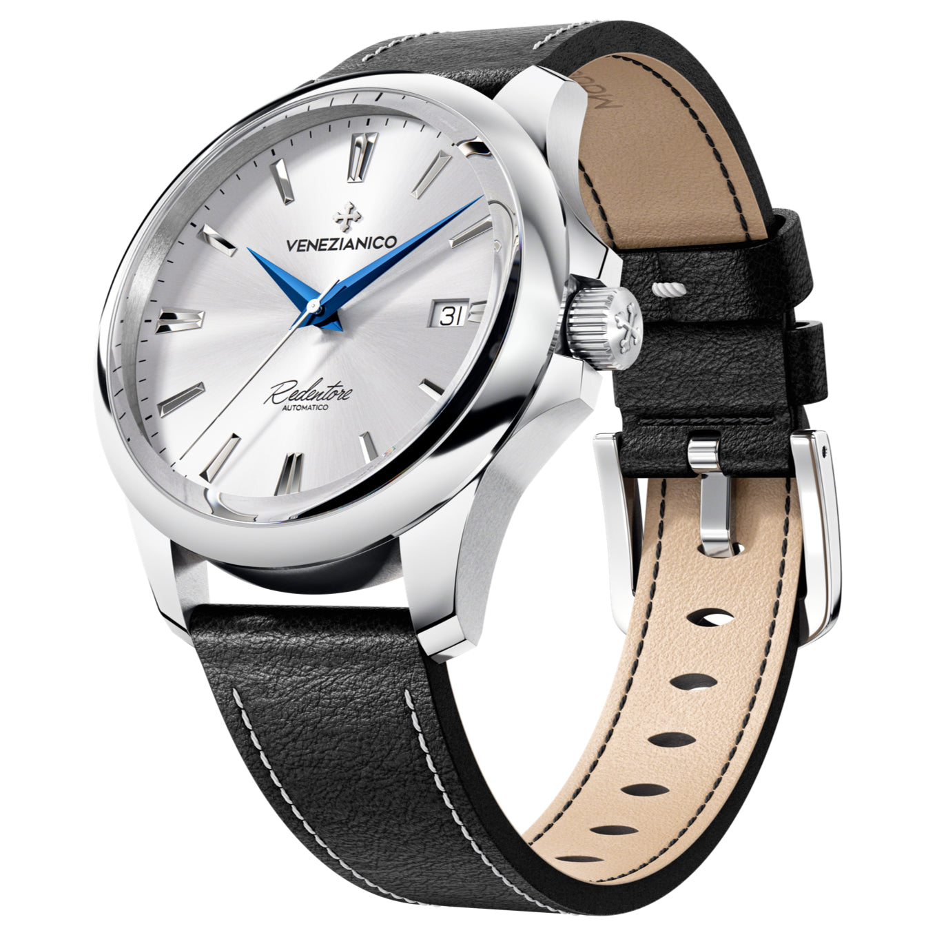 Automatic Watch - Venezianico 1221507 Redentore 40 Men's Silver Watch