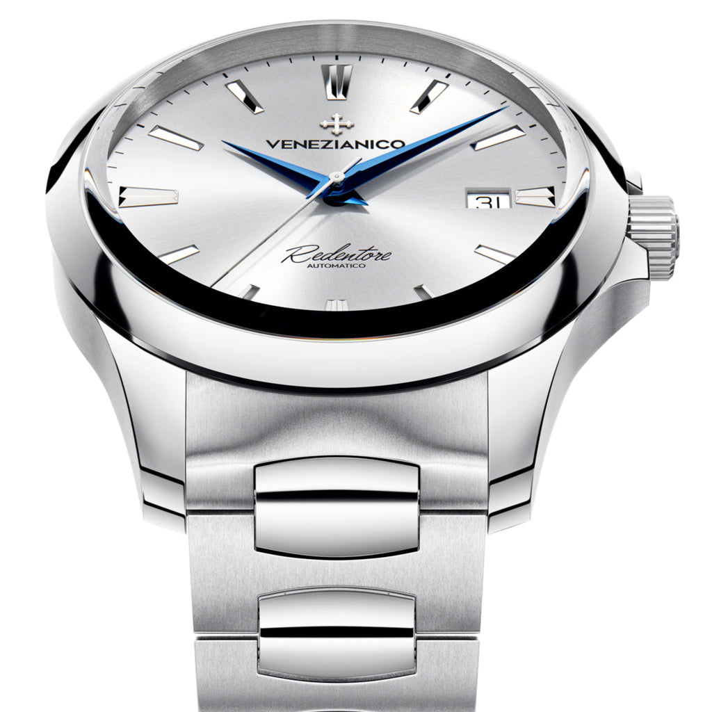 Automatic Watch - Venezianico 1221507C Redentore 40 Men's Silver Watch