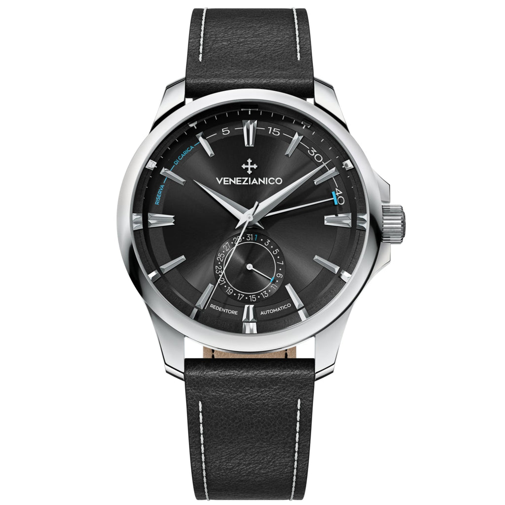 Automatic Watch - Venezianico 1321504 Redentore Riserva Di Carica Men's Black Watch