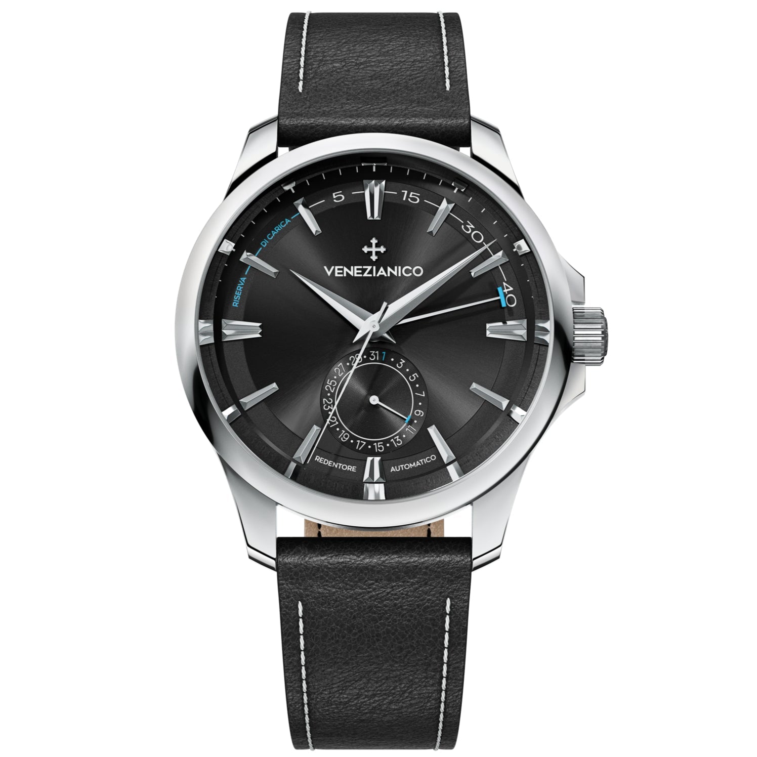 Automatic Watch - Venezianico 1321504 Redentore Riserva Di Carica Men's Black Watch