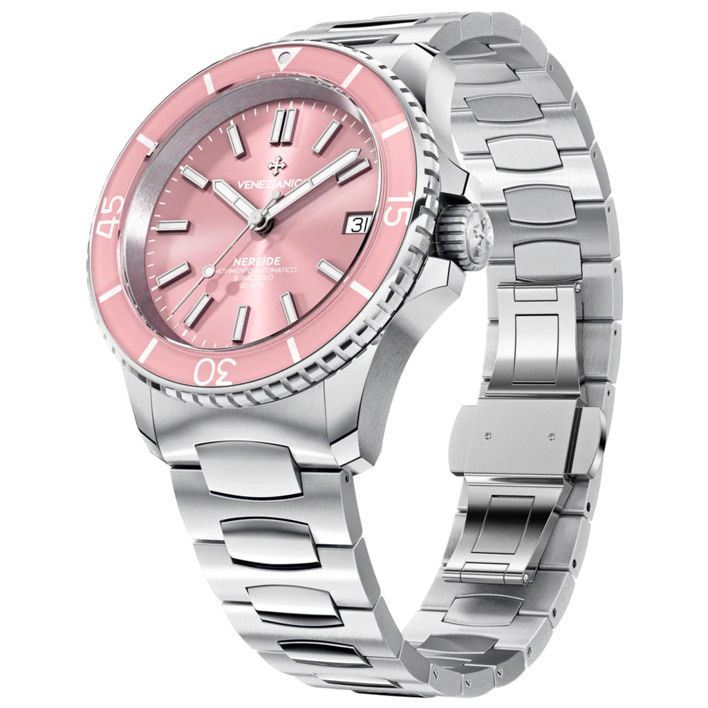 Automatic Watch - Venezianico 3121503C Nereide 39 Men's Pink Watch