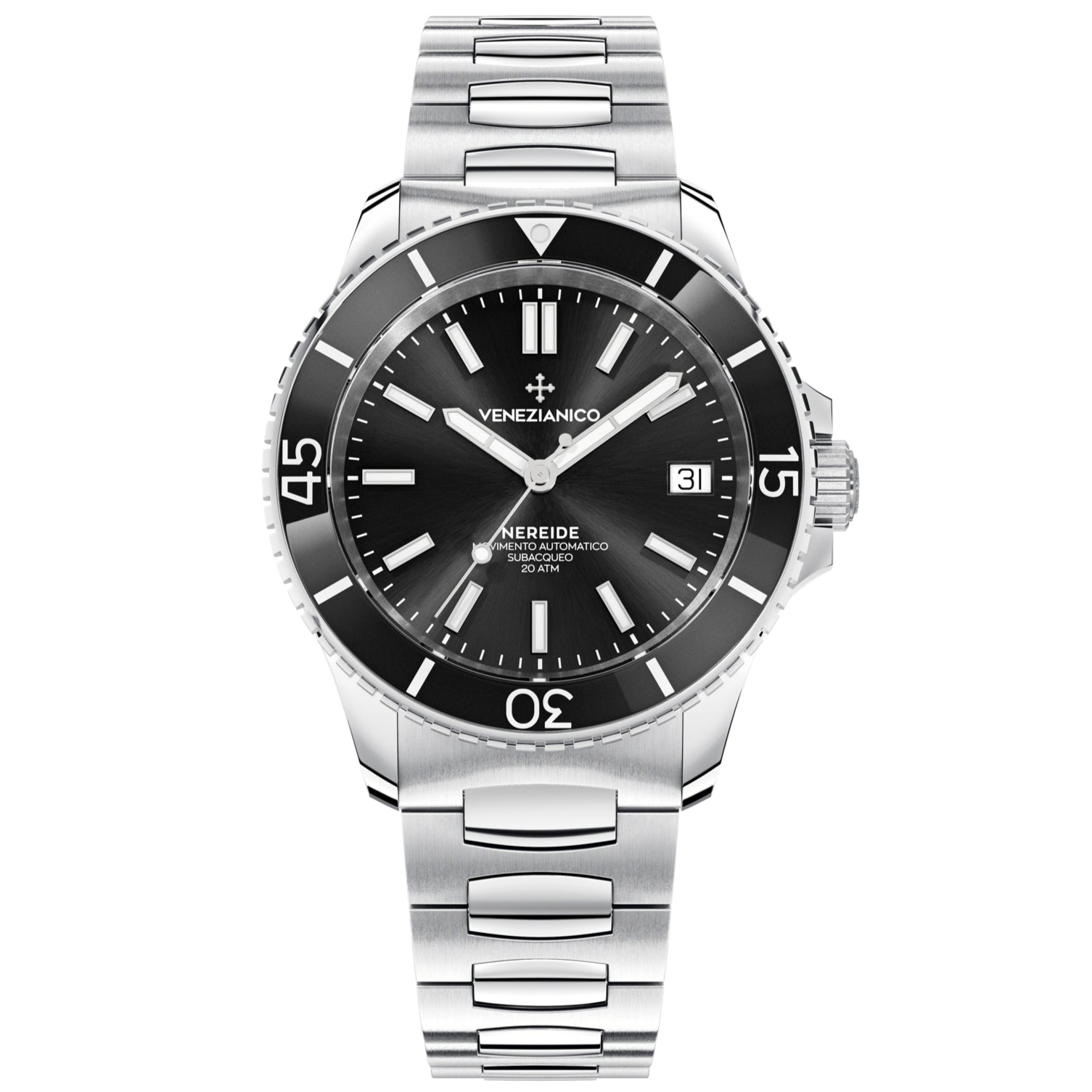 Automatic Watch - Venezianico 3121504C Nereide 39 Men's Black Watch