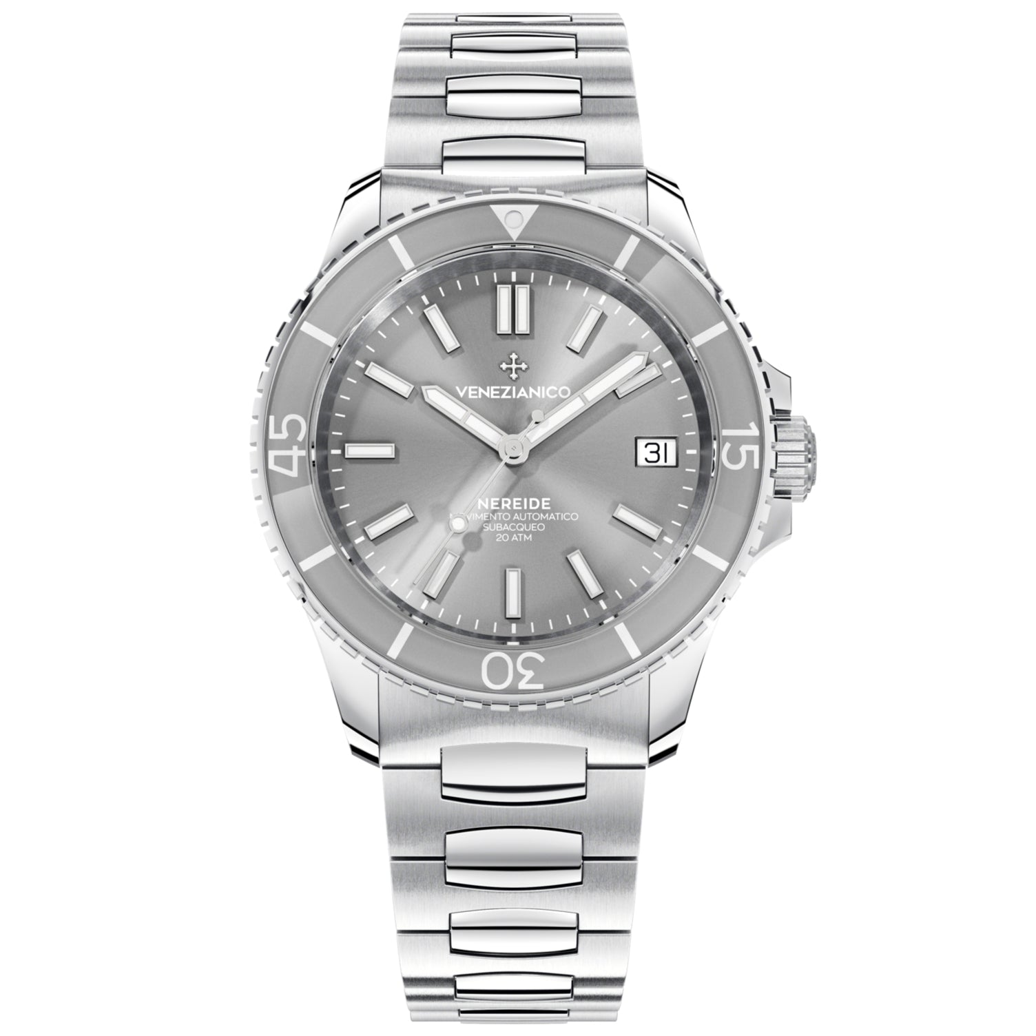 Automatic Watch - Venezianico 3121505C Nereide 39 Men's Grey Watch