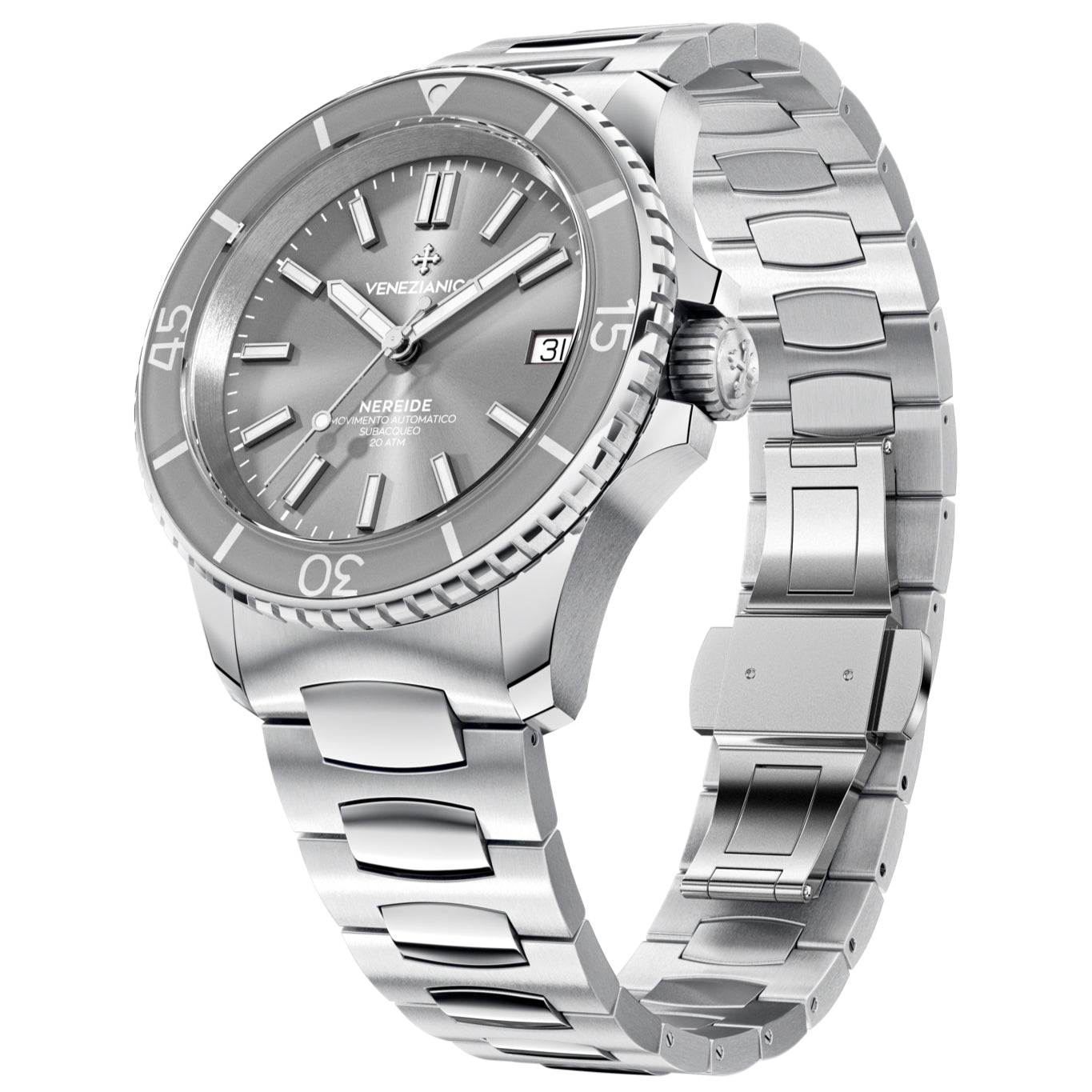 Automatic Watch - Venezianico 3121505C Nereide 39 Men's Grey Watch
