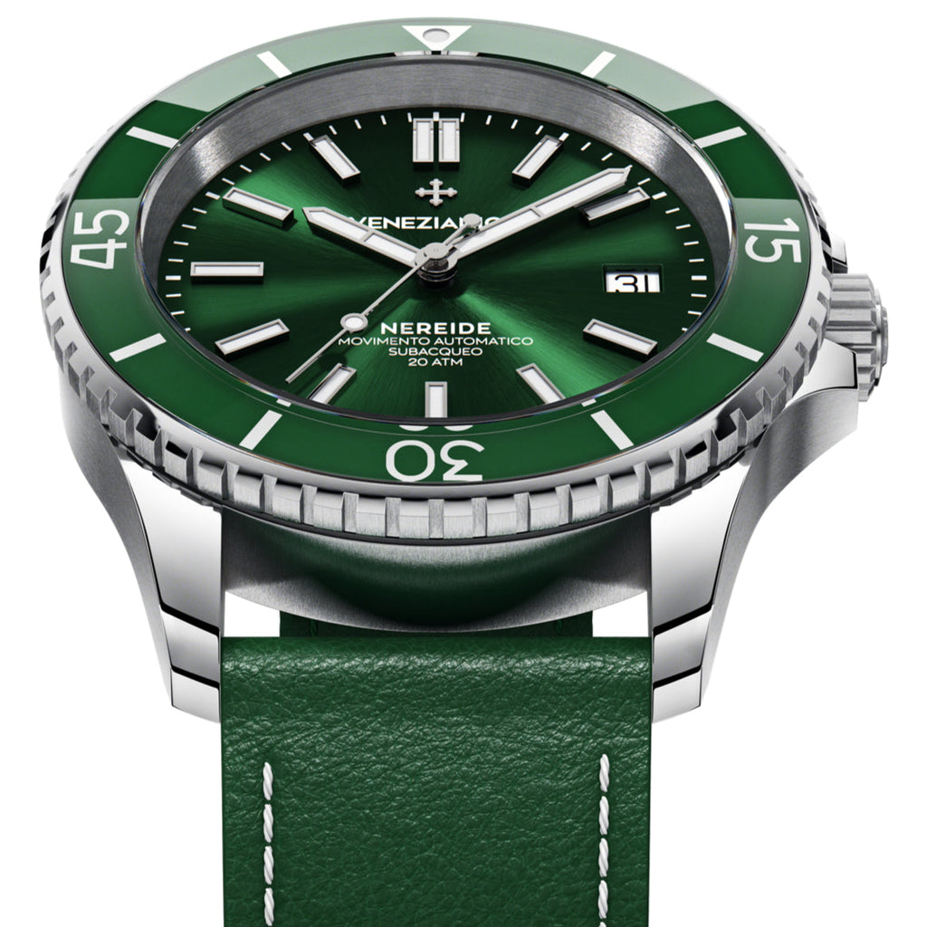 Automatic Watch - Venezianico 3321501 Nereide 42 Men's Green Watch