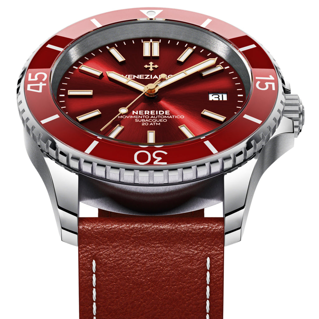 Automatic Watch - Venezianico 3321503 Nereide 42 Men's Red Watch