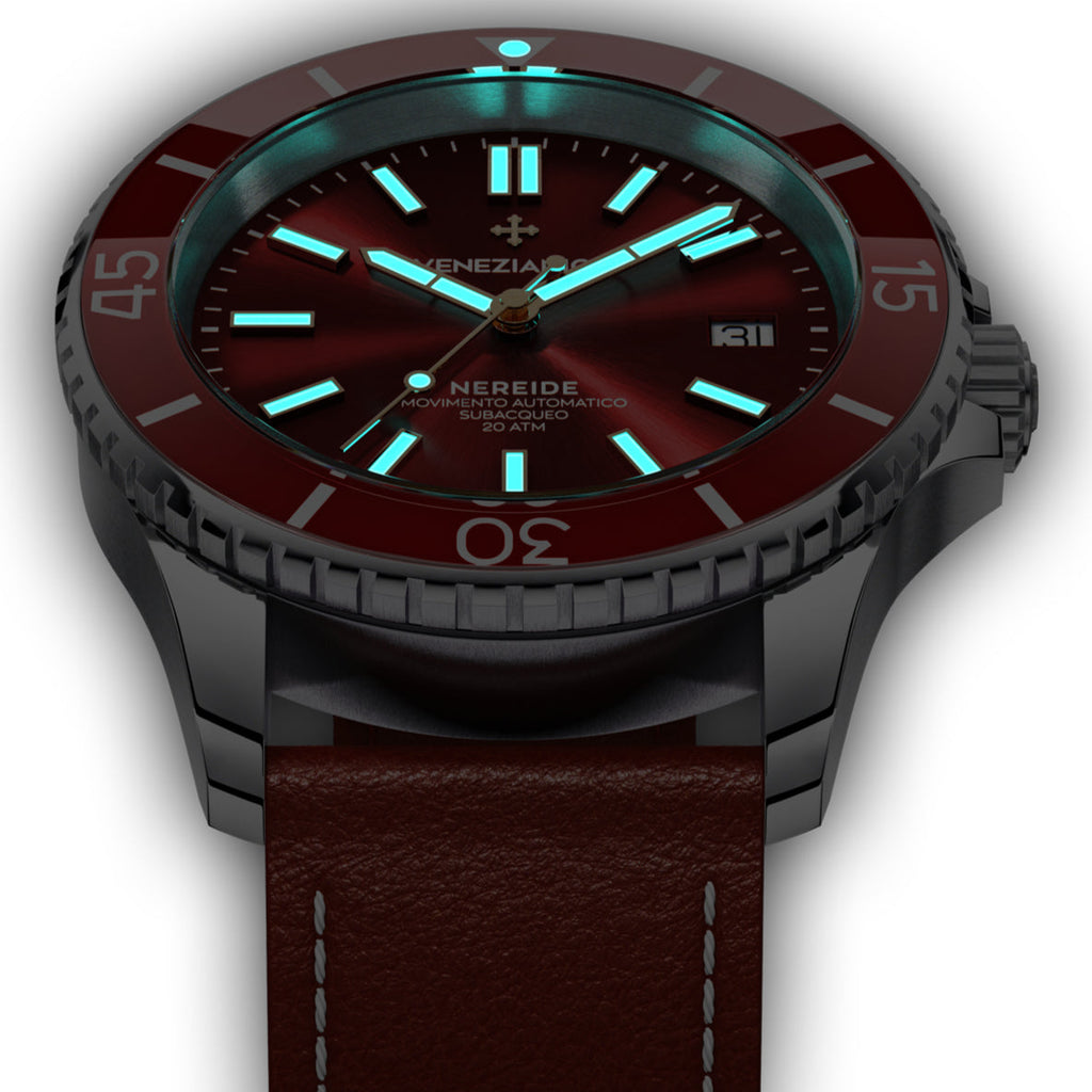 Automatic Watch - Venezianico 3321503 Nereide 42 Men's Red Watch