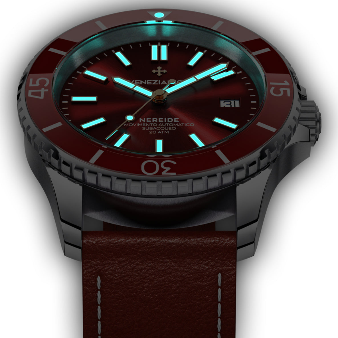 Automatic Watch - Venezianico 3321503 Nereide 42 Men's Red Watch