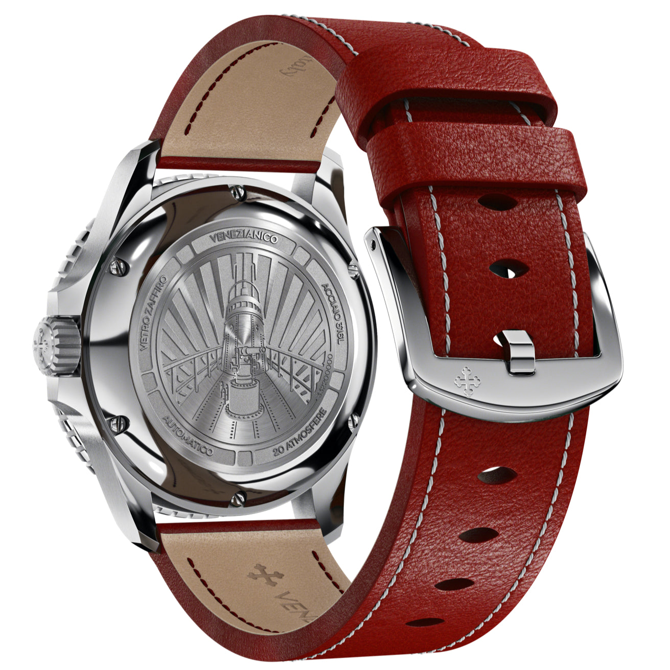 Automatic Watch - Venezianico 3321503 Nereide 42 Men's Red Watch