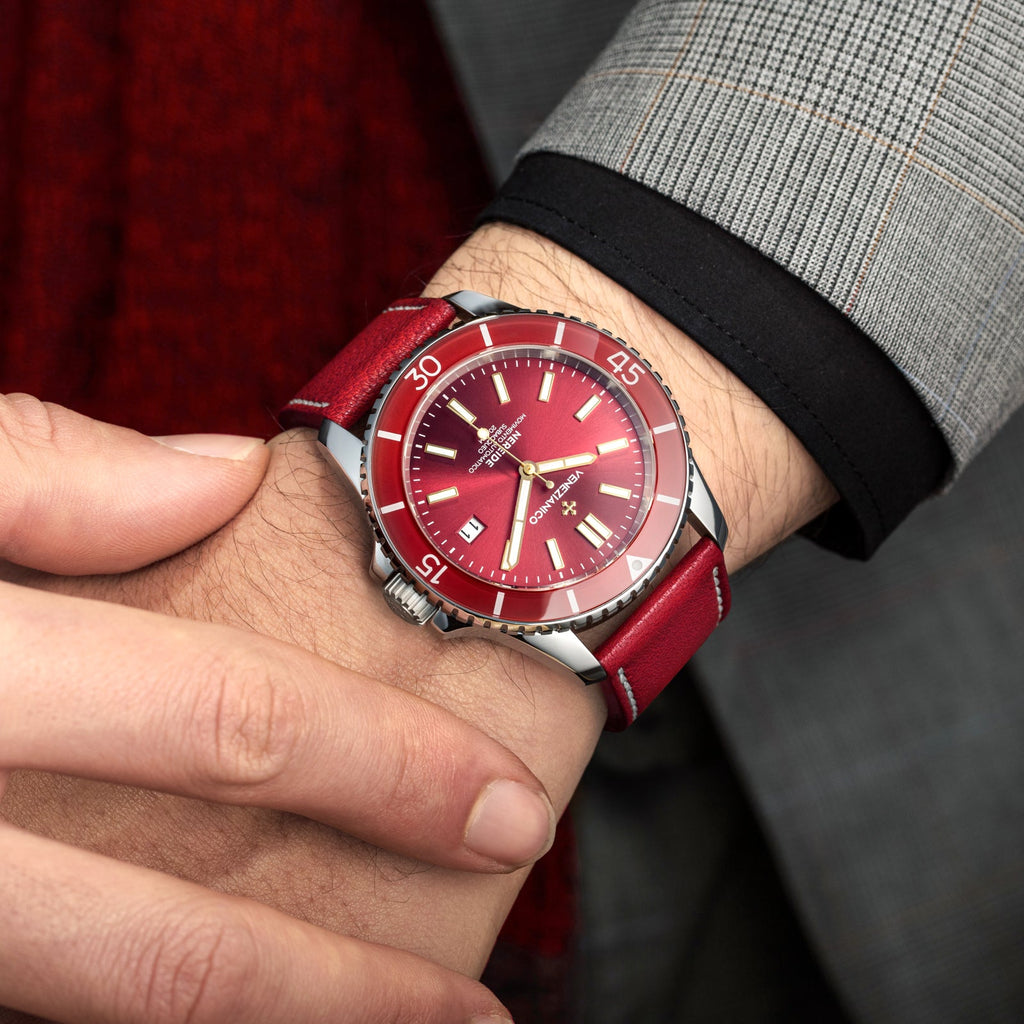 Automatic Watch - Venezianico 3321503 Nereide 42 Men's Red Watch